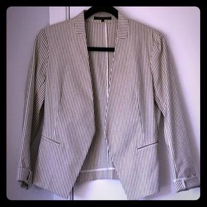 Theory blazer - blue and white striped